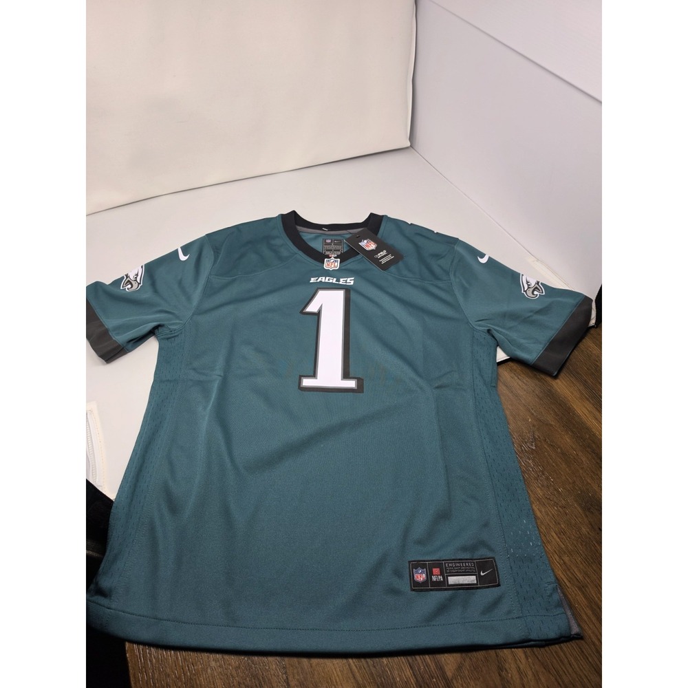NWT Nike Philadelphia Eagles Jalen Hurts #1 Green NFL Football Jersey Sz 10-12